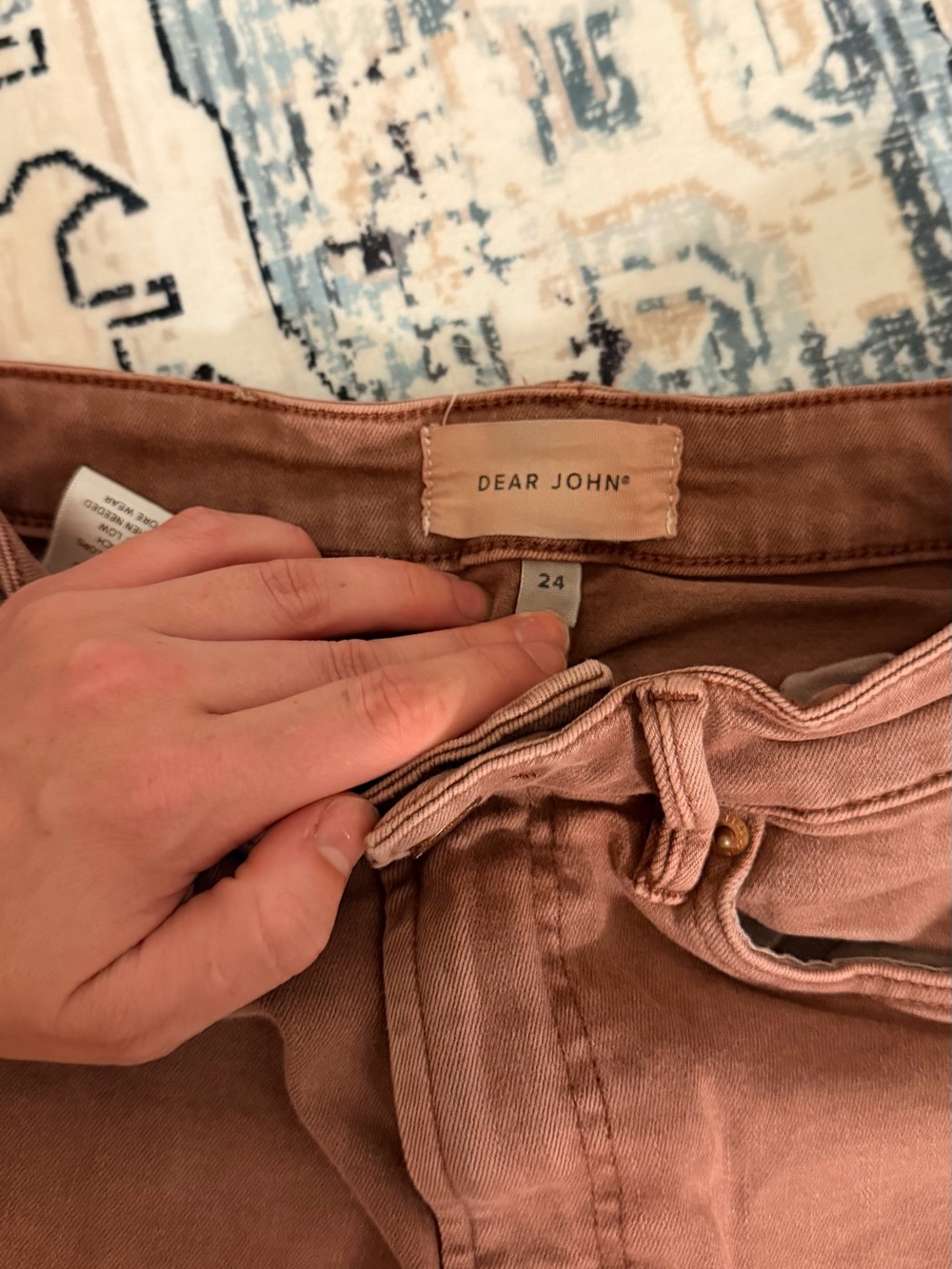 Dear John Mauve Pink High-Rise Jeans